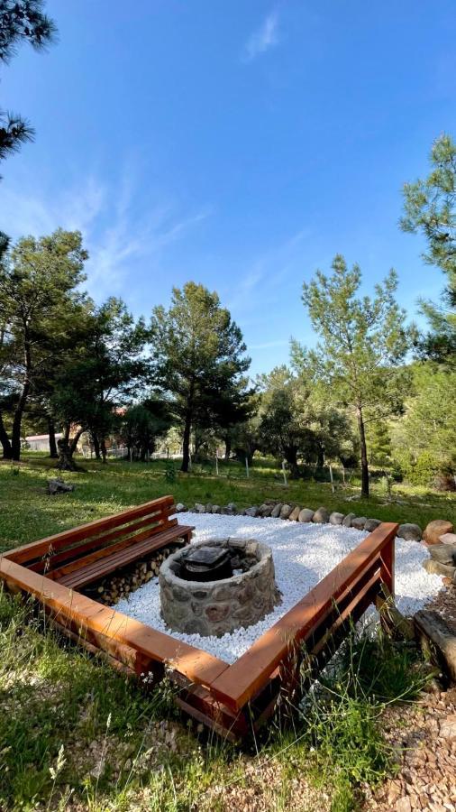 Panurlawoodenhouse Oezel Havuz& Sauna Mavi Exterior foto